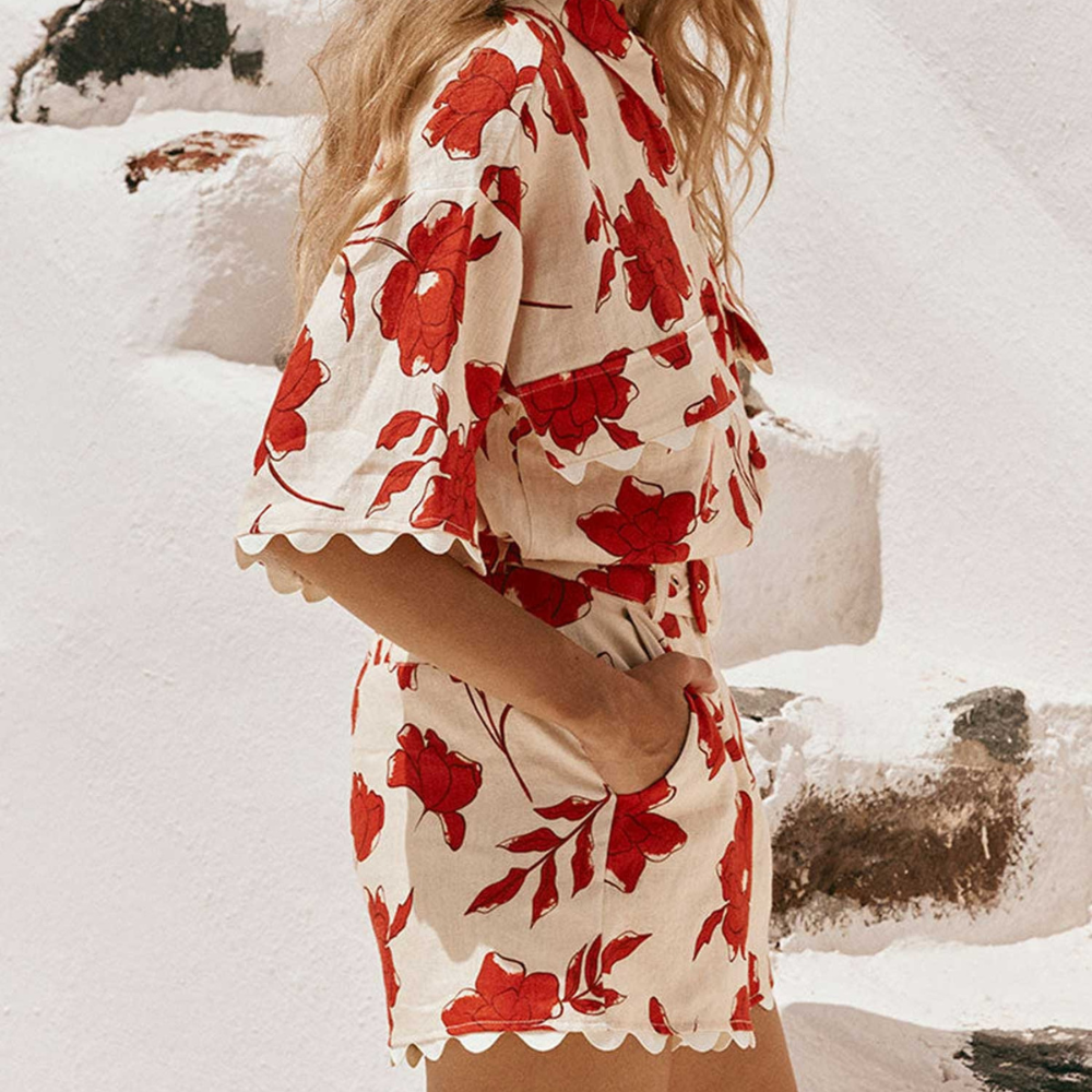 PAULINE CONJUNTO DE DOS PIEZAS DE LINO