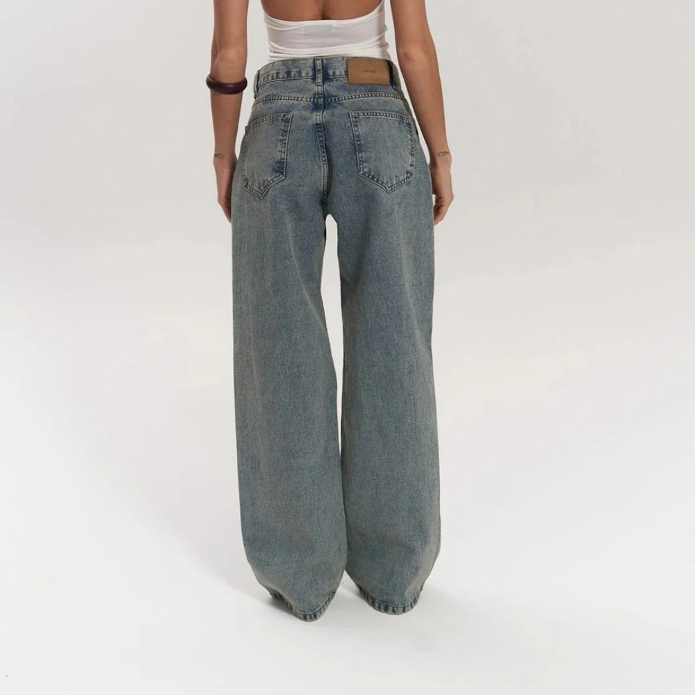 ALESSIA JEANS AZULES CON EFECTO TRANSPARENTE