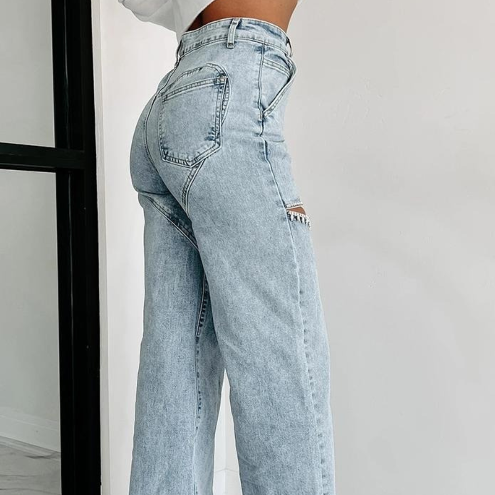 GENOVA JEANS CON DETALLES DE STRASS