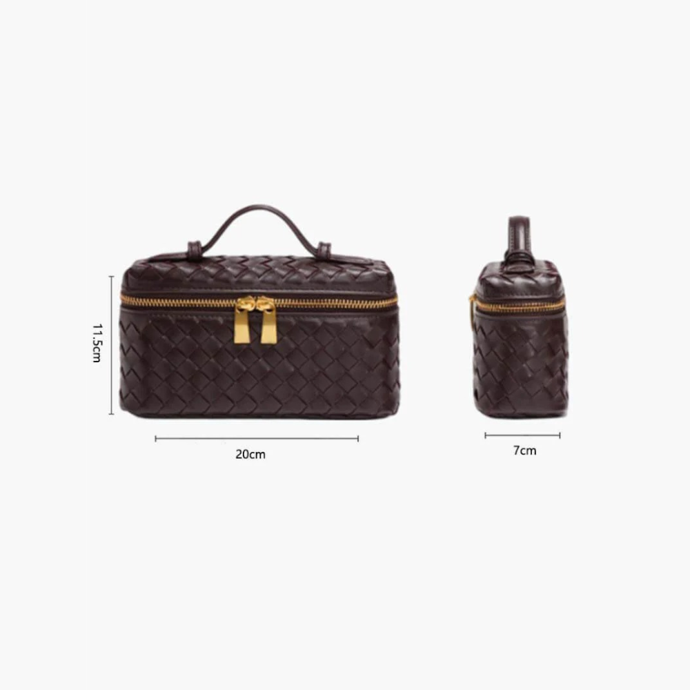 VENEGGA BOLSO BAÚL TRENZADO DOBLE CREMALLERA