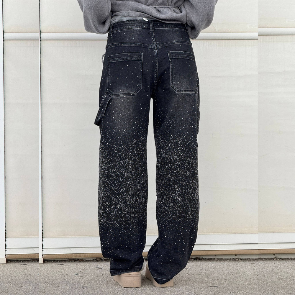 BIANCA JEANS BALLOON CON EFECTO BRILLO