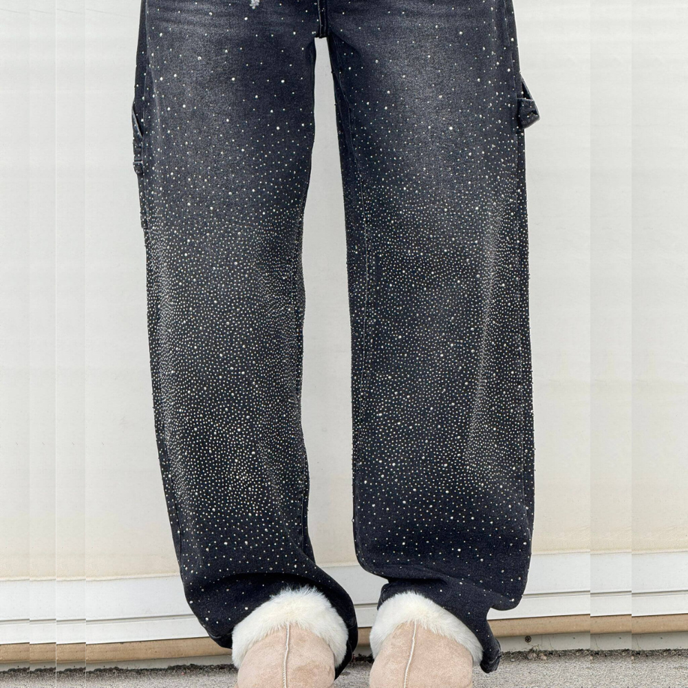 BIANCA JEANS BALLOON CON EFECTO BRILLO