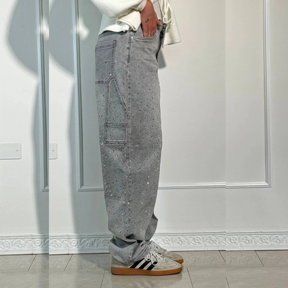 BIANCA JEANS BALLOON CON EFECTO BRILLO