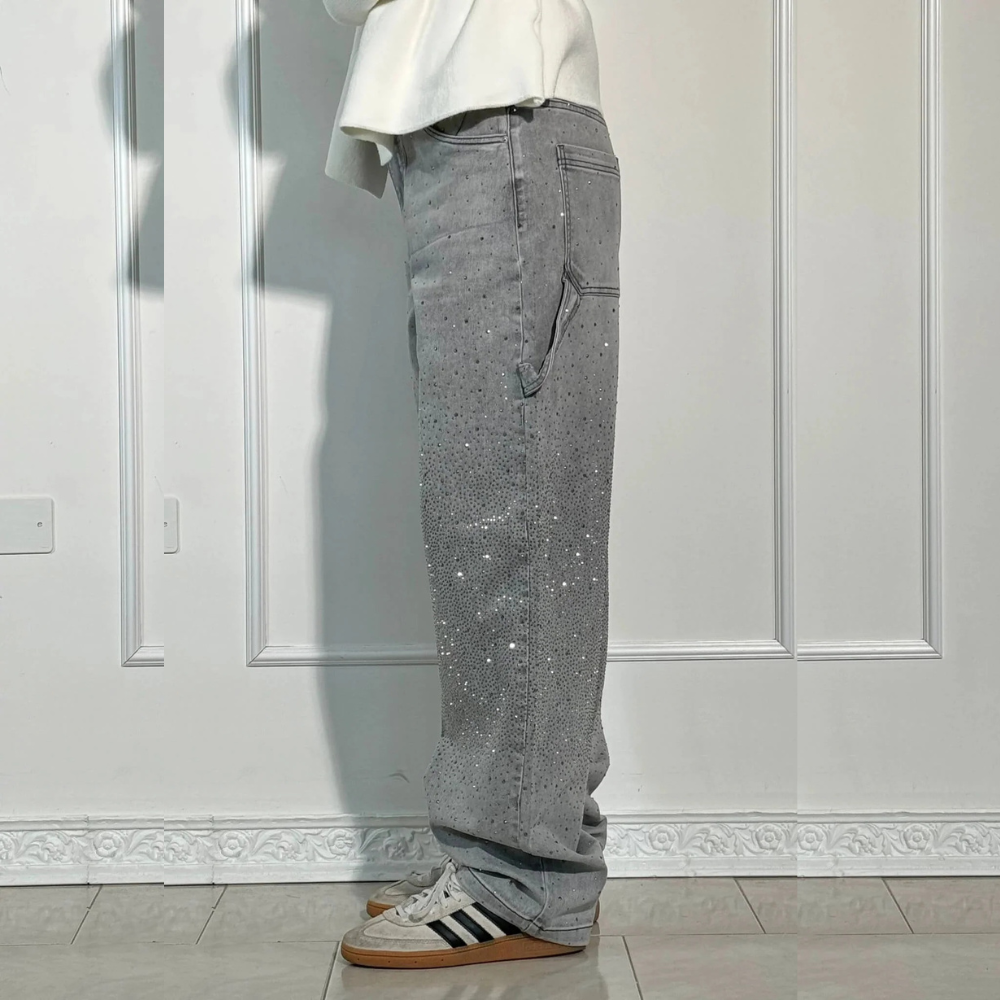BIANCA JEANS BALLOON CON EFECTO BRILLO