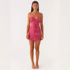 EIDER VESTIDO MINI BORDADO ESPALDA CRUZADA