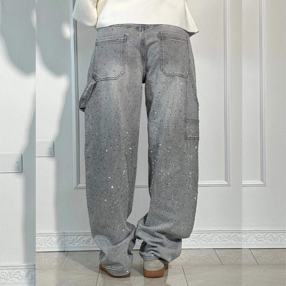 BIANCA JEANS BALLOON CON EFECTO BRILLO