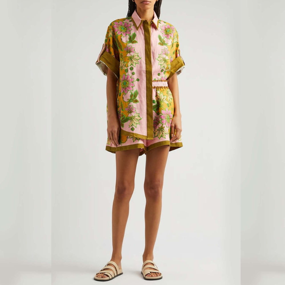 ELEONOR CONJUNTO CAMISERO ESTAMPADO CON SHORT