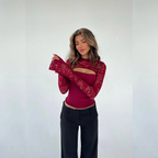 ALEJANDRA TOP EFECTO CAPA DE ENCAJE