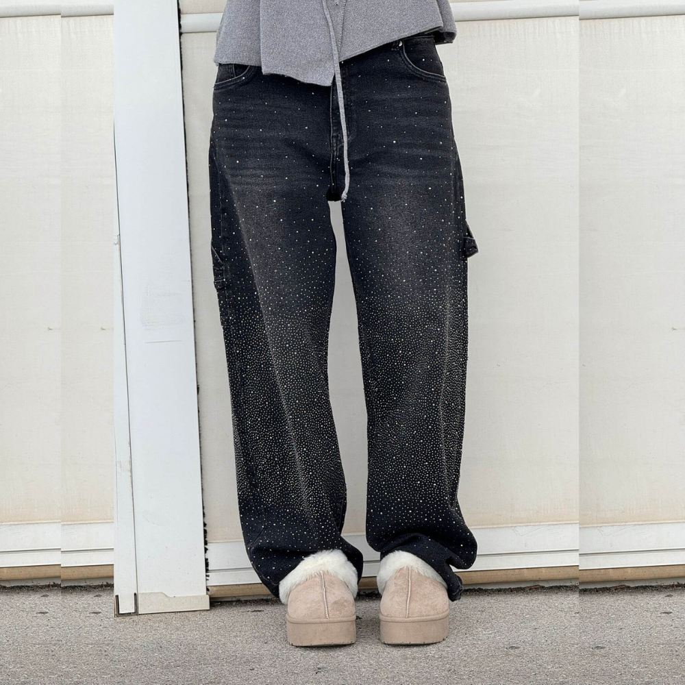 BIANCA JEANS BALLOON CON EFECTO BRILLO
