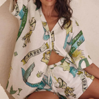 VALENTINE CONJUNTO CAMISERO ESTAMPADO SIRENA