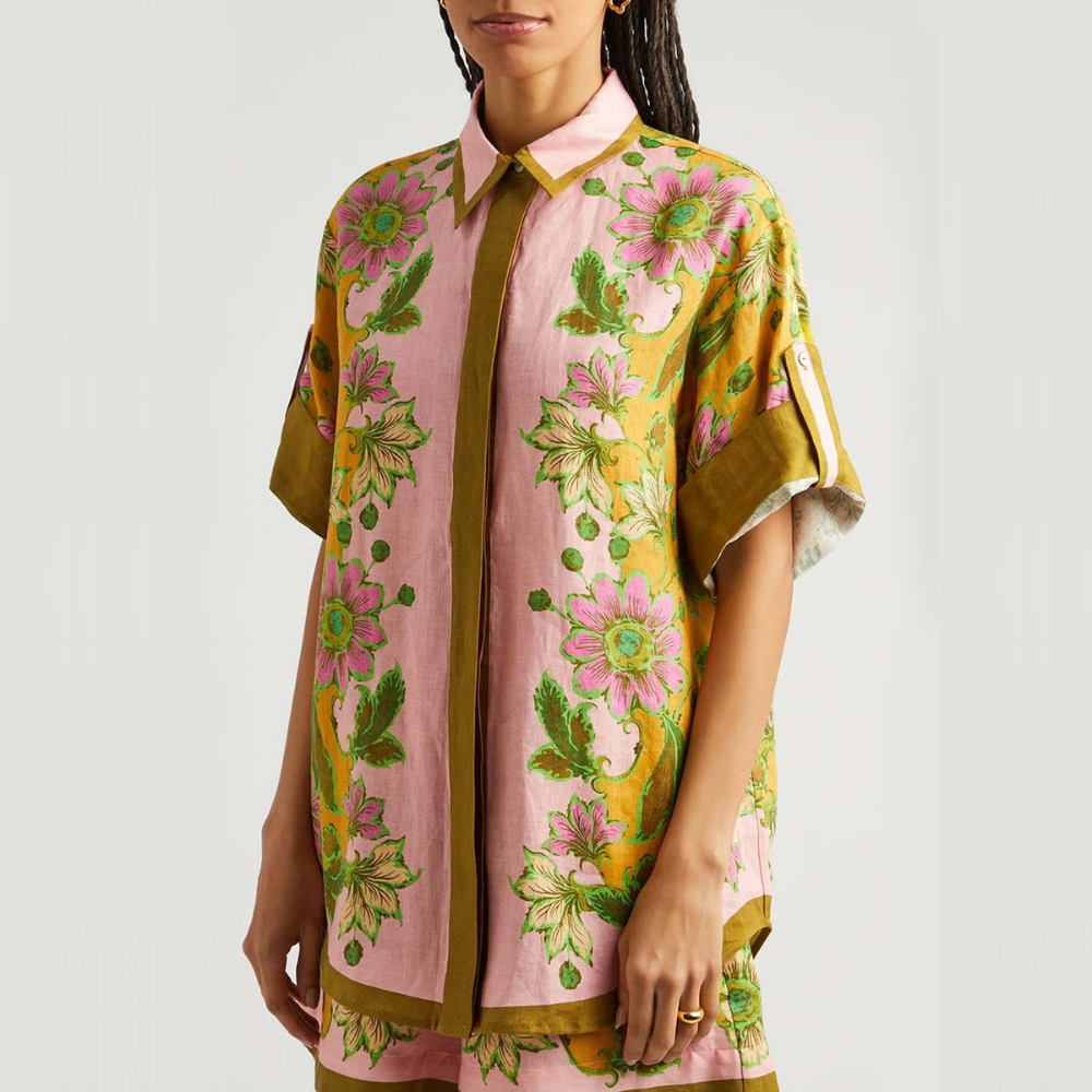 ELEONOR CONJUNTO CAMISERO ESTAMPADO CON SHORT