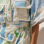 NEREA CONJUNTO ESTAMPADO CON FALDA CRUZADA