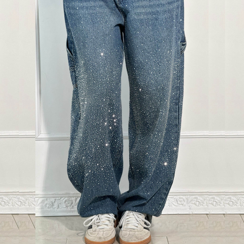 BIANCA JEANS BALLOON CON EFECTO BRILLO