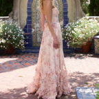 AMAIA VESTIDO EN TEJIDO TAPPETO ROSA ALGODÓN