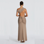 MAXIMA VESTIDO ASIMÉTRICO ESPALDA ABIERTA