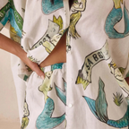 VALENTINE CONJUNTO CAMISERO ESTAMPADO SIRENA