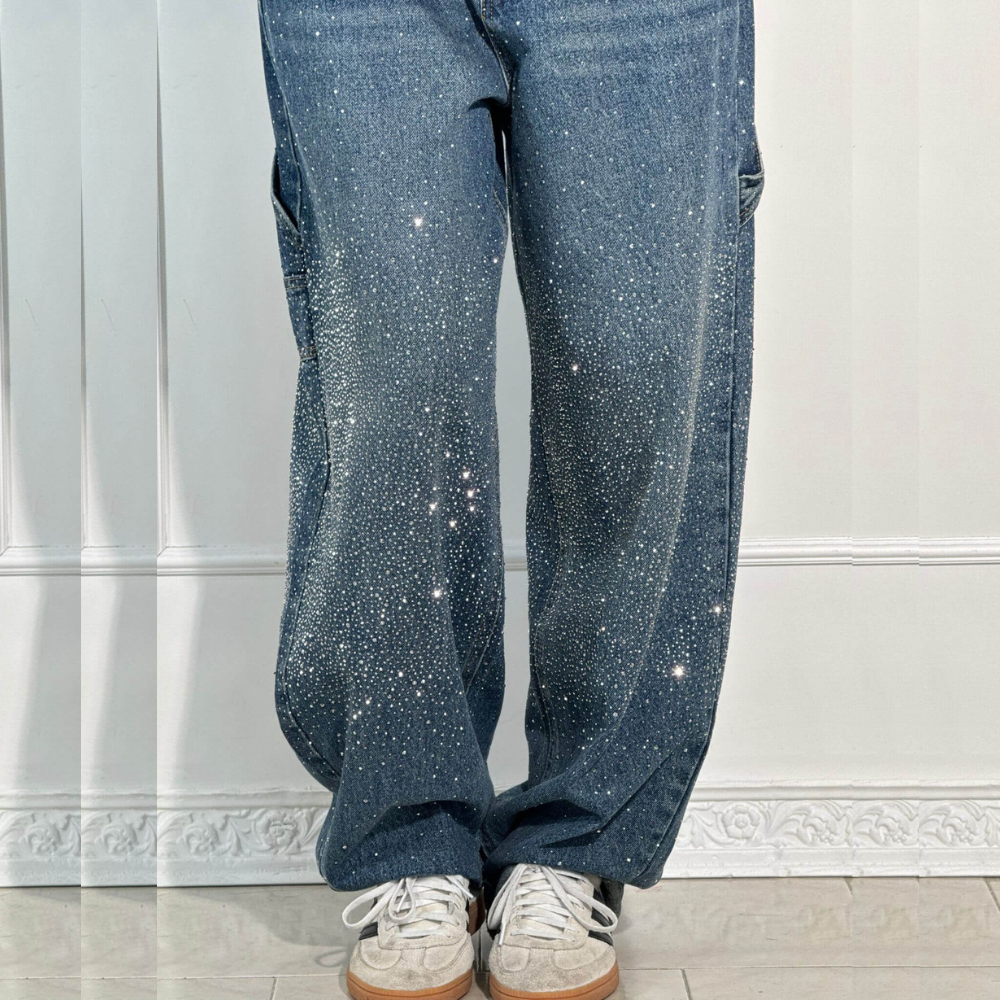 BIANCA JEANS BALLOON CON EFECTO BRILLO