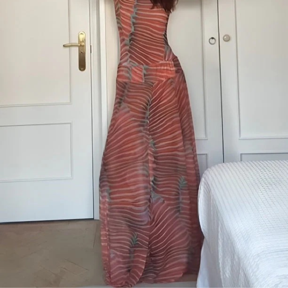 ILARIA CONJUNTO DE FALDA Y BODY TRANSLÚCIDO