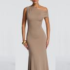 MAXIMA VESTIDO ASIMÉTRICO ESPALDA ABIERTA