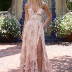 AMAIA VESTIDO EN TEJIDO TAPPETO ROSA ALGODÓN