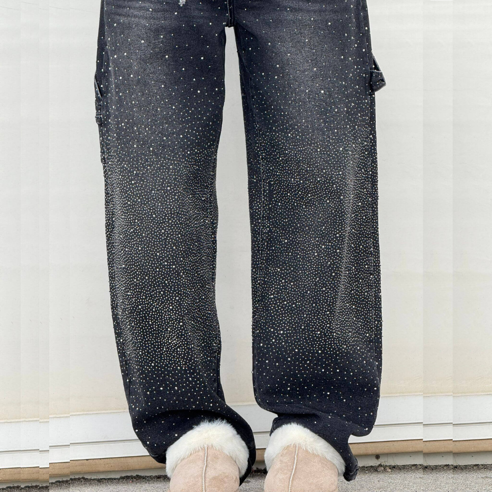 BIANCA JEANS BALLOON CON EFECTO BRILLO