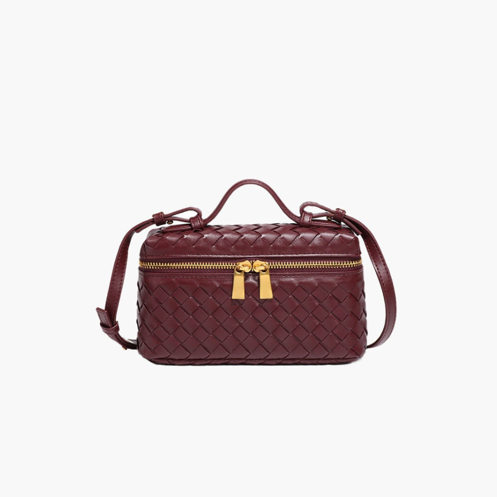 VENEGGA BOLSO BAÚL TRENZADO DOBLE CREMALLERA