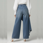 ALTRA PANTALON DENIM CON VOLANTE