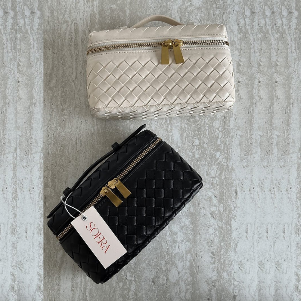 VENEGGA BOLSO BAÚL TRENZADO DOBLE CREMALLERA
