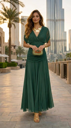 ESMERALDA VESTIDO LARGO DE GASA