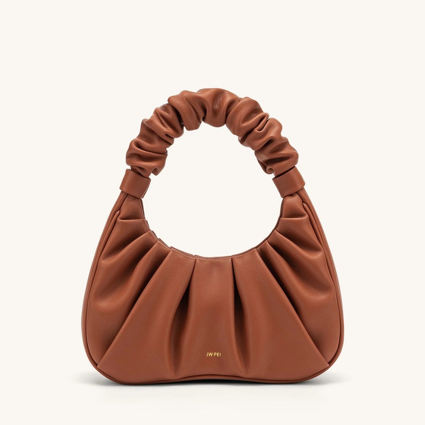 CARLOTA BOLSO FRUNCIDO Piel beige