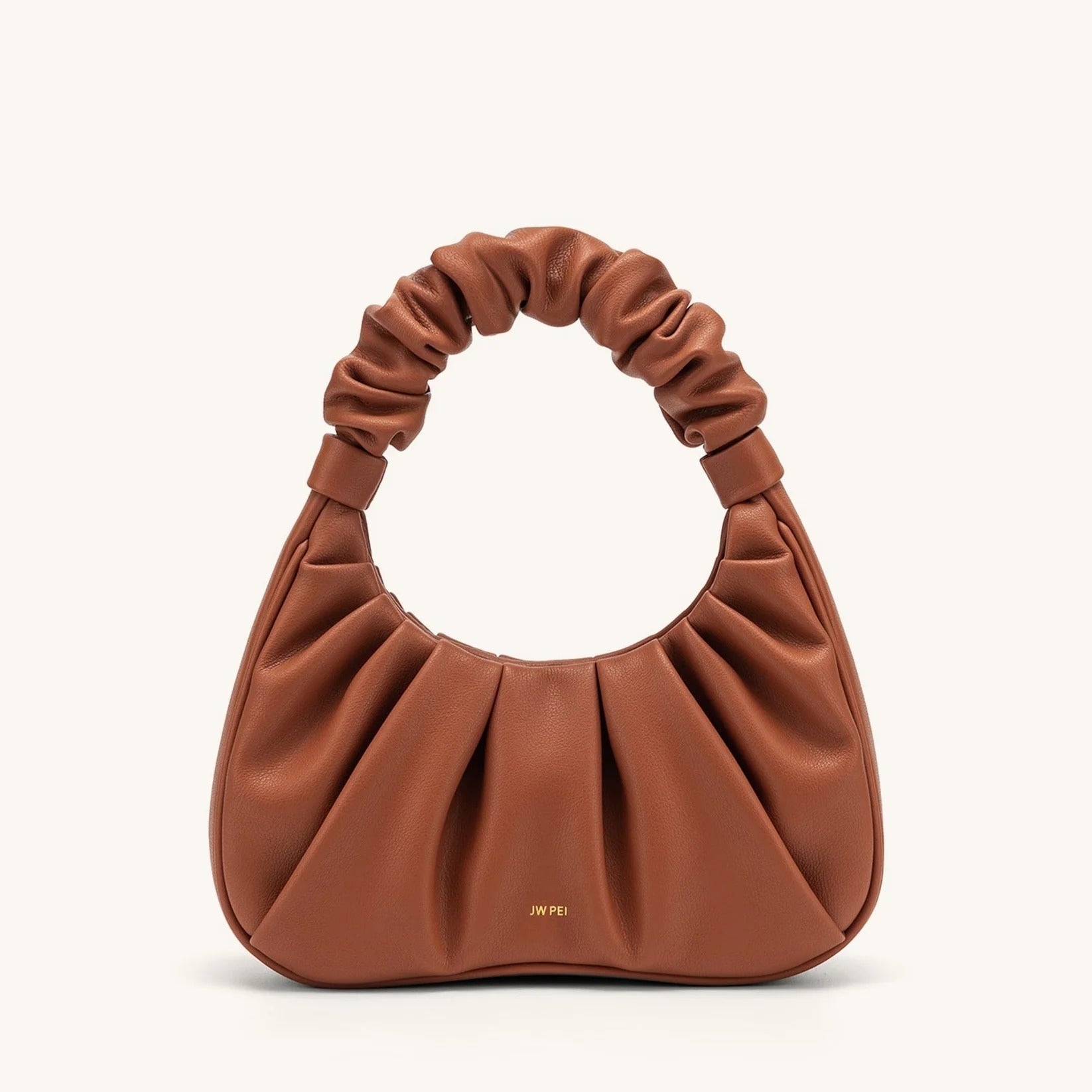 CARLOTA BOLSO FRUNCIDO Piel beige
