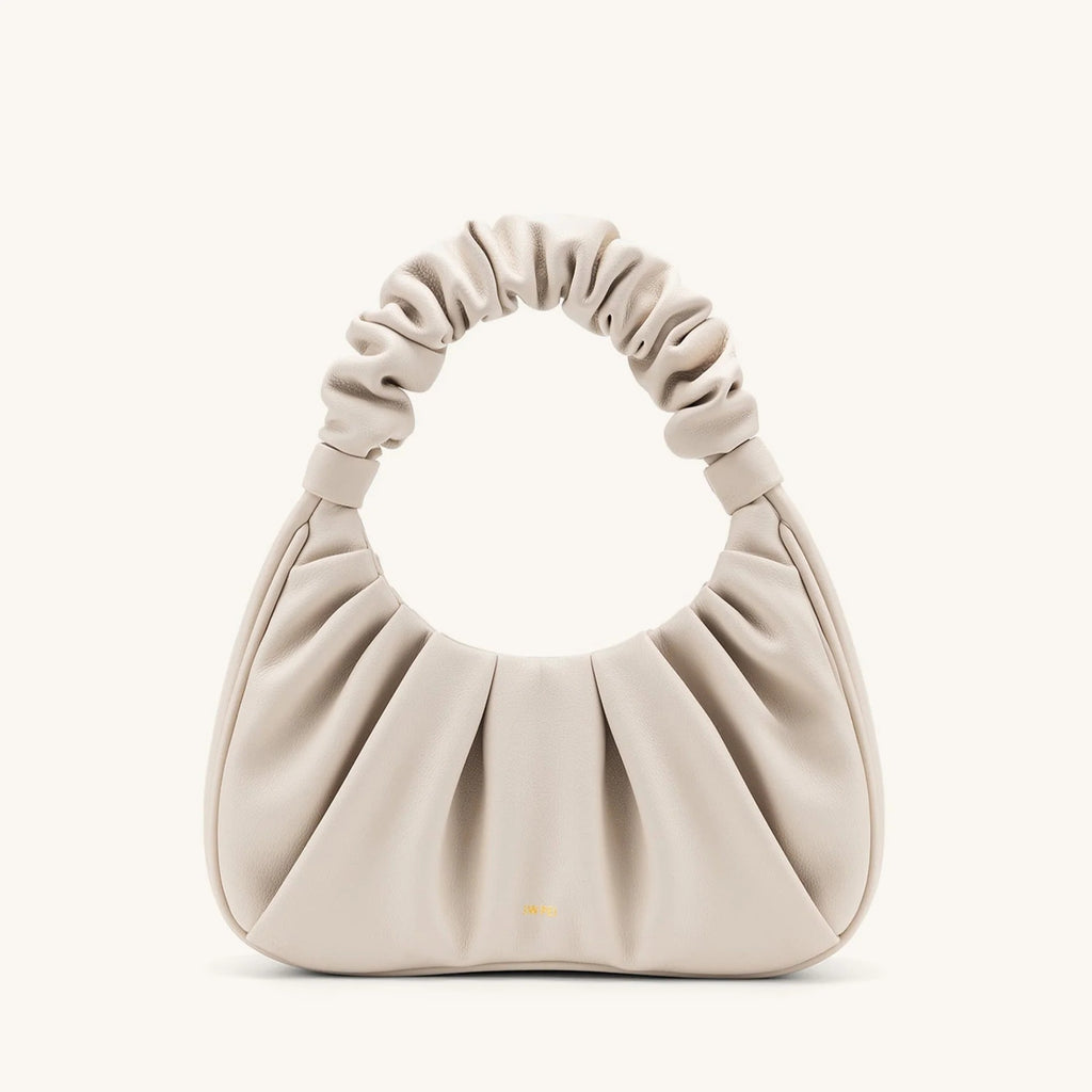 CARLOTA BOLSO FRUNCIDO Piel beige