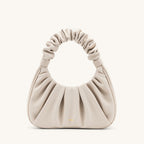 CARLOTA BOLSO FRUNCIDO Piel beige