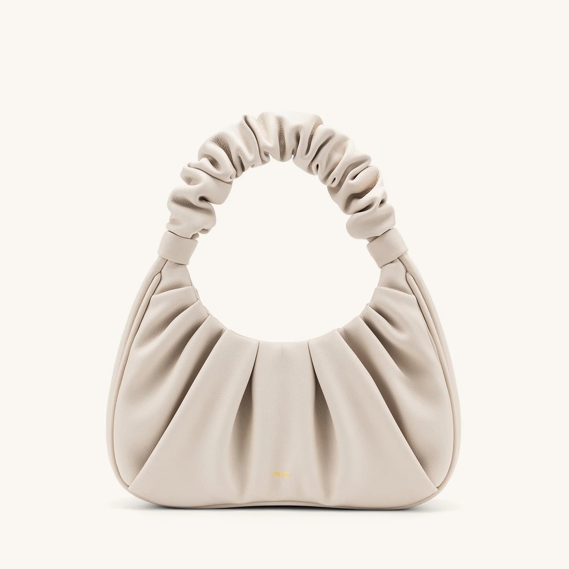 CARLOTA BOLSO FRUNCIDO Piel beige