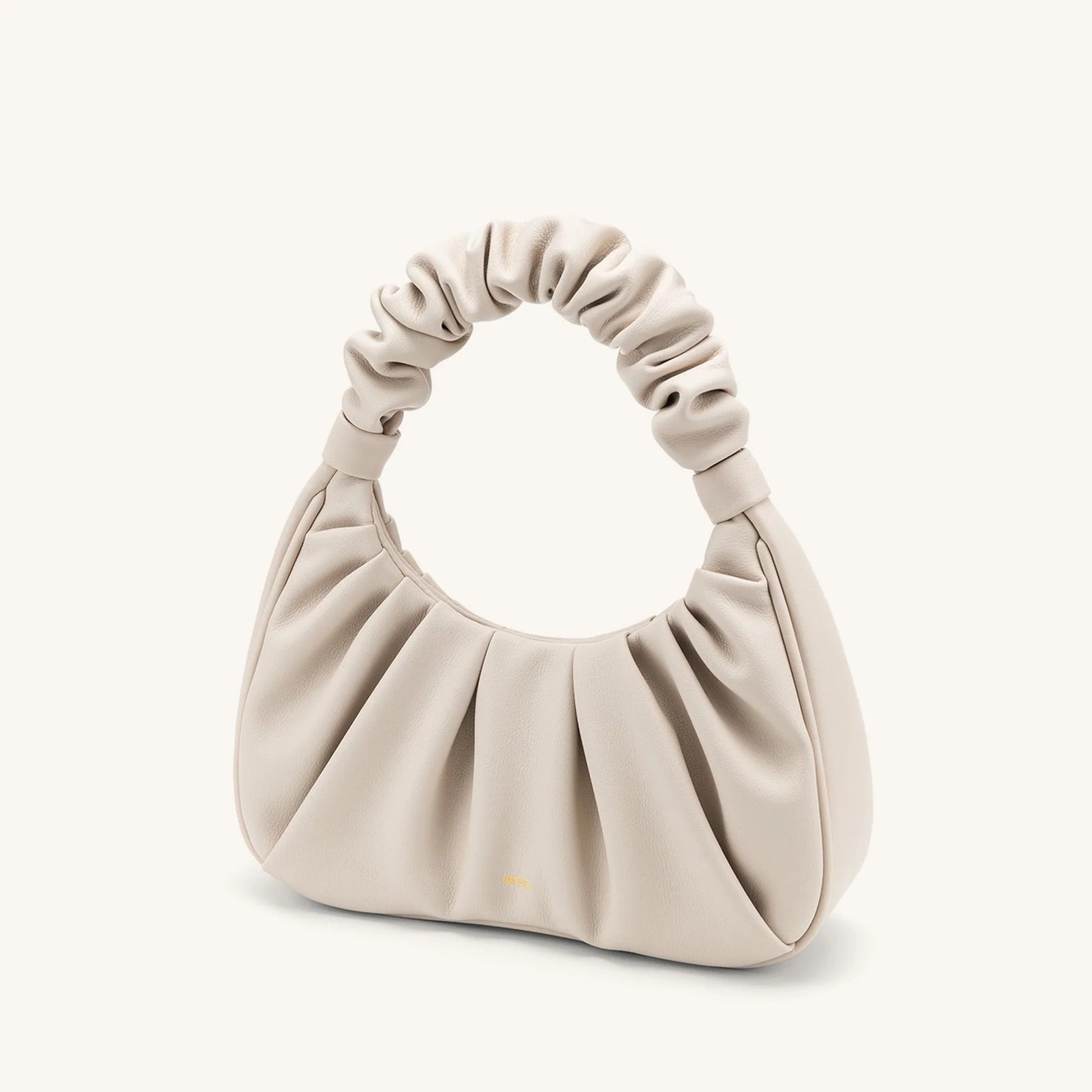 CARLOTA BOLSO FRUNCIDO Piel beige